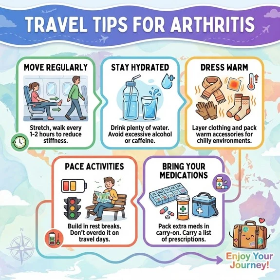 Travel tips for managing arthritis symptoms